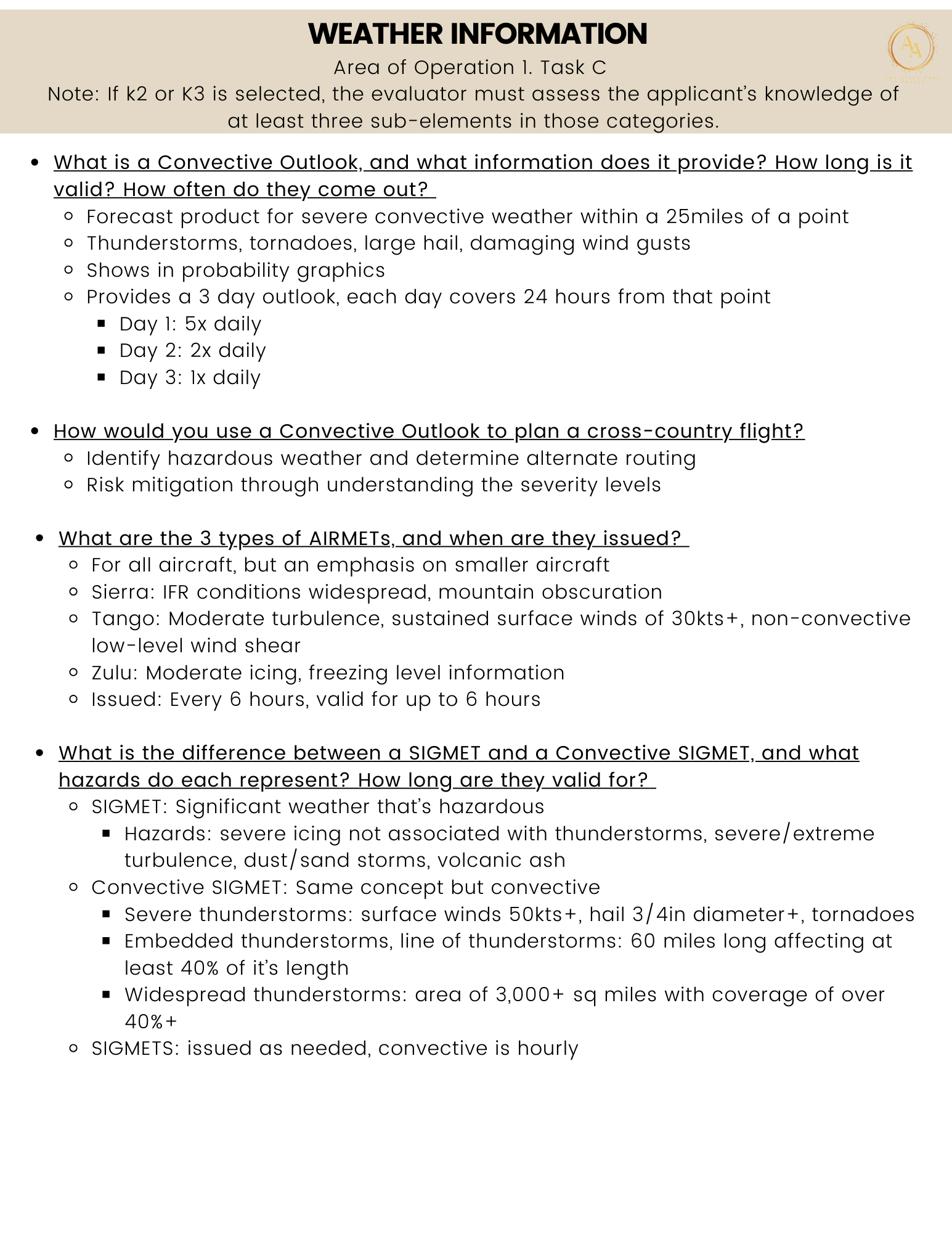 Commercial Check ride Study Guide - Airlines on Autopilot