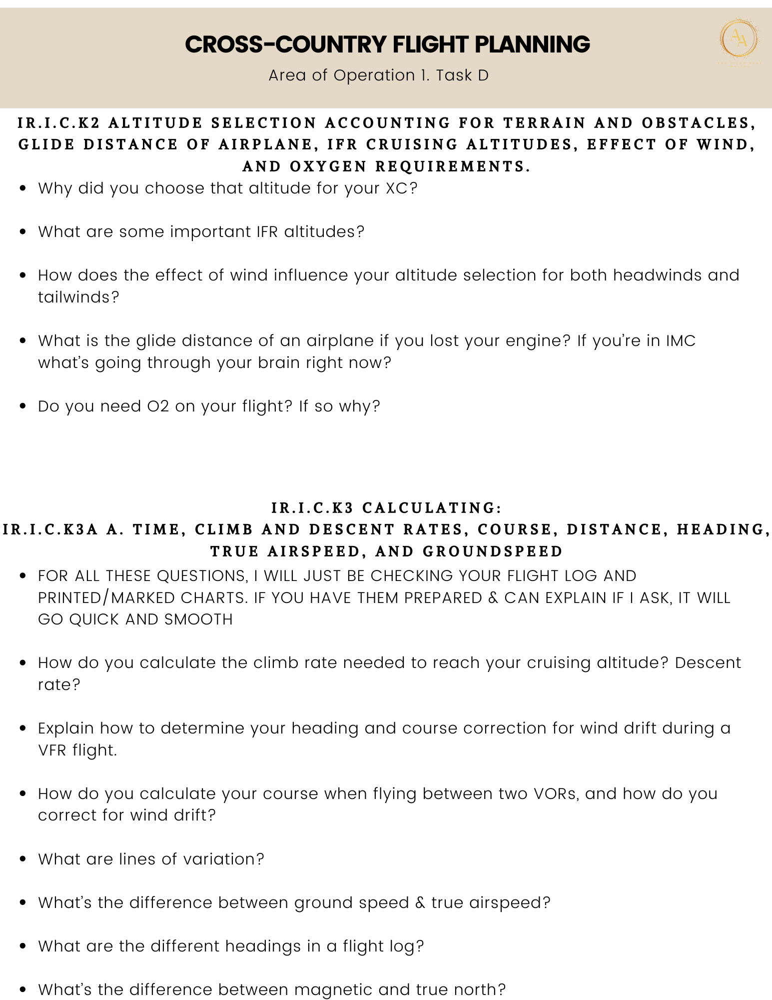 Instrument Checkride Study Guide - Airlines on Autopilot